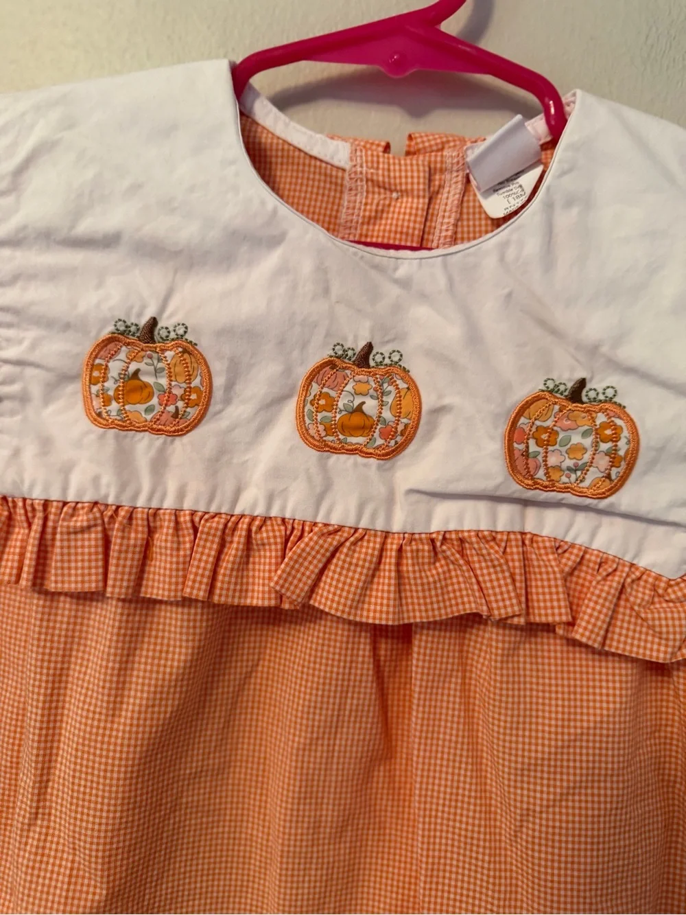 Stitchy Fish Orange Pumpkin Dress